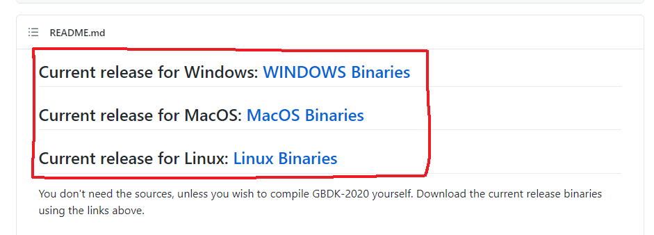 GBD 2020 Binaries