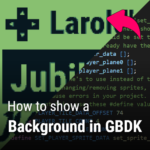 How to show a background in gbdk