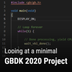 Looking at a minimal gbdk project