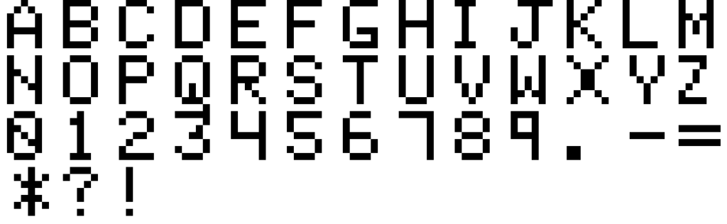 Font for Space Invaders Tutorial
