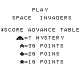 Space Invaders Tutorial Menu Screen