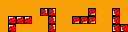 tetris dx red l-shaped tetromino