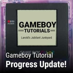 GBDK Gameboy Tutorial Progress